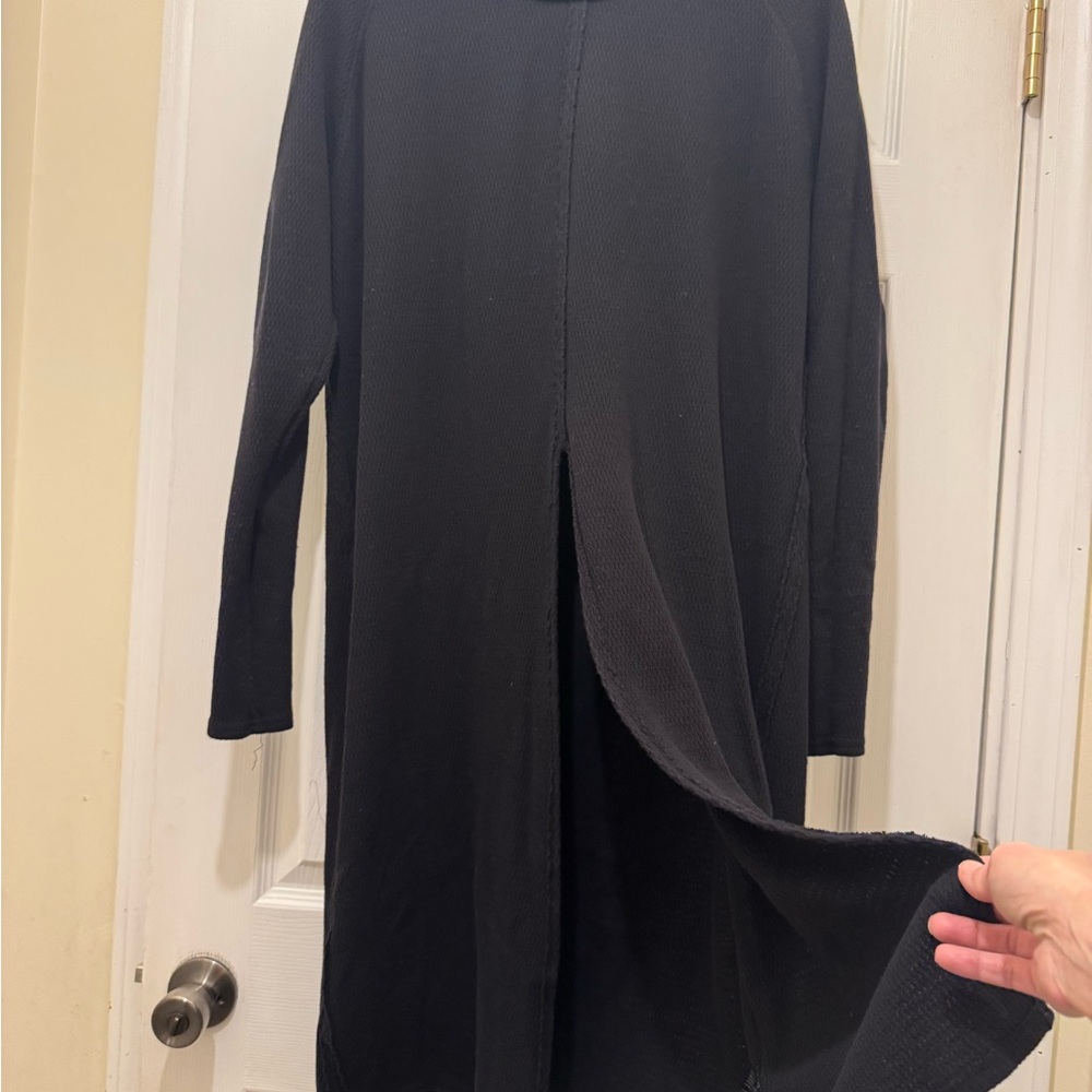 Free People Black Maxi Dress with Long Sleeves